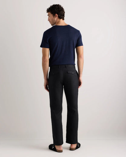 100% European Linen Trousers - 30X30 / Chambray Blue