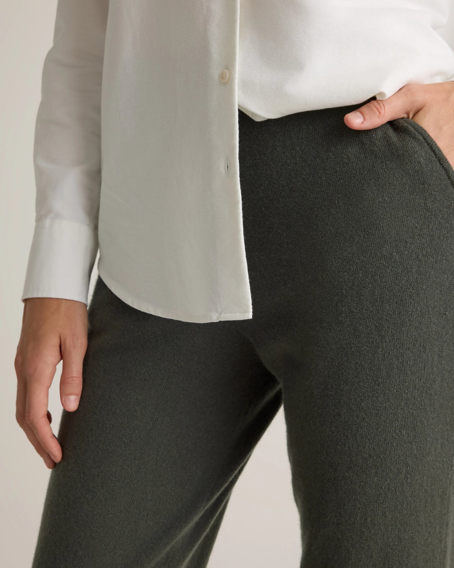 Mongolian Cashmere Sweatpants - XS / Brown
