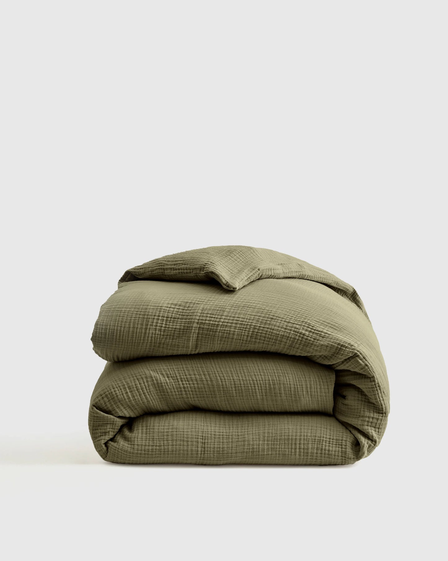 Organic Cotton Gauze Duvet Cover - Twin / Dried Sage