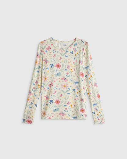 Bamboo Long Sleeve and Pant Pajama Set - 2T / Wildflower Dreams
