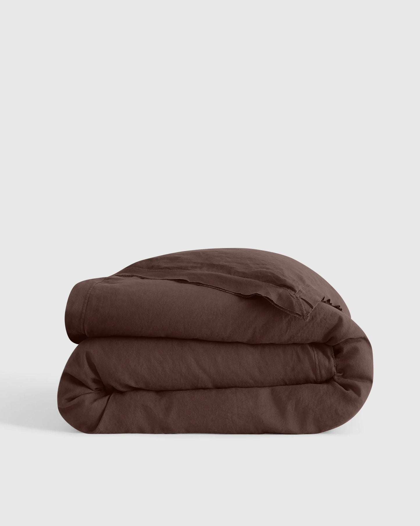 European Linen Double Flange Duvet Cover - Twin / Pine