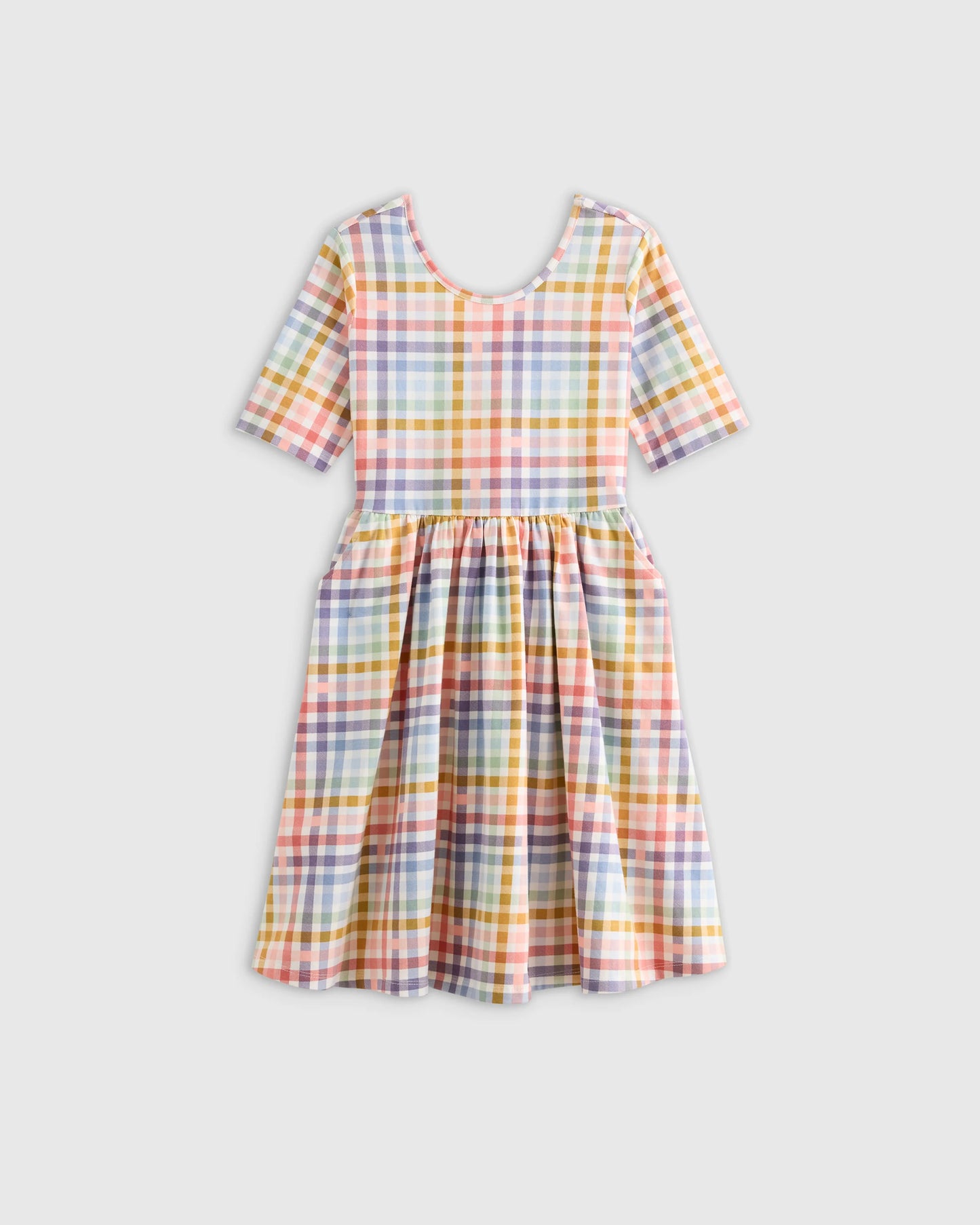 Organic Cotton Skater Dress - 6 / Sweet Cherries