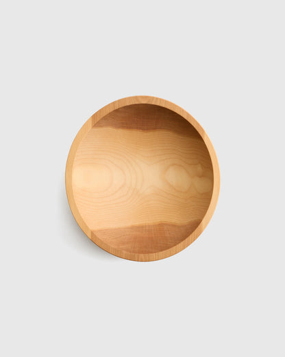 Handcrafted Wooden Serving Bowl, 12" - One Size / Beech Wood