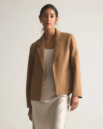 Ultra-Stretch Ponte Open Blazer - XS / Black