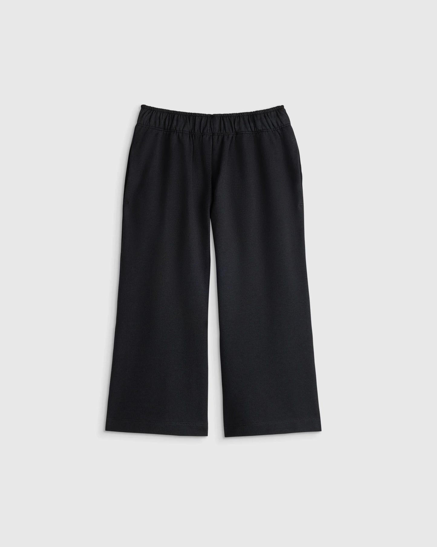Girls Organic Cotton French Terry Wide Leg Pant - 2T / Pink Rose