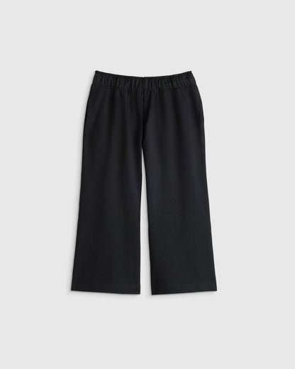 Girls Organic Cotton French Terry Wide Leg Pant - 2T / Pink Rose
