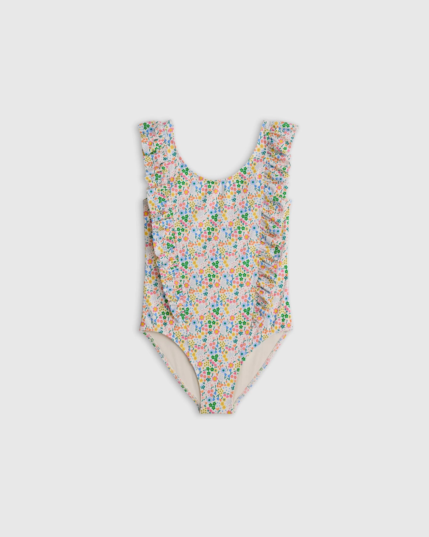Ruffle One Piece Swimsuit - 6 / Soft Ditsy Floral