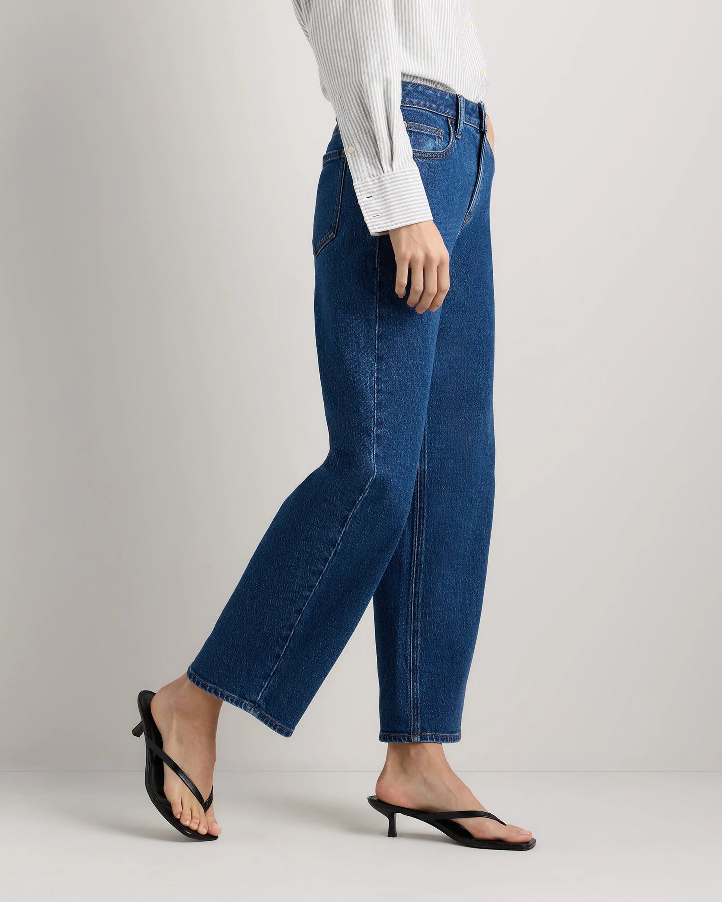Bella Stretch Barrel Jeans - 24 / Cool Blue
