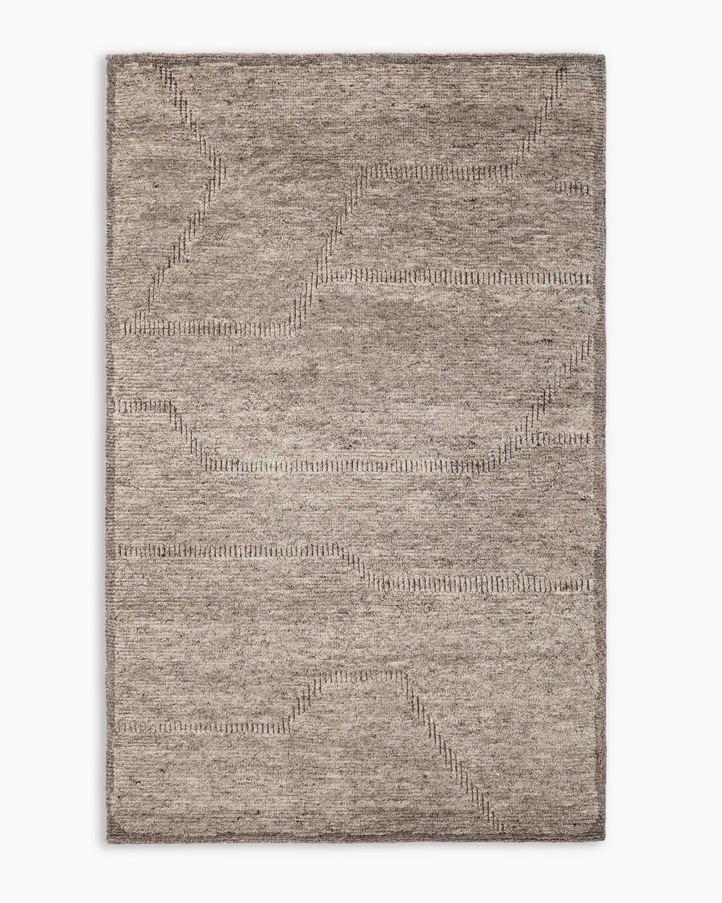 Wynona Hand-Knotted Wool Rug - 5' x 7'6" / Beige
