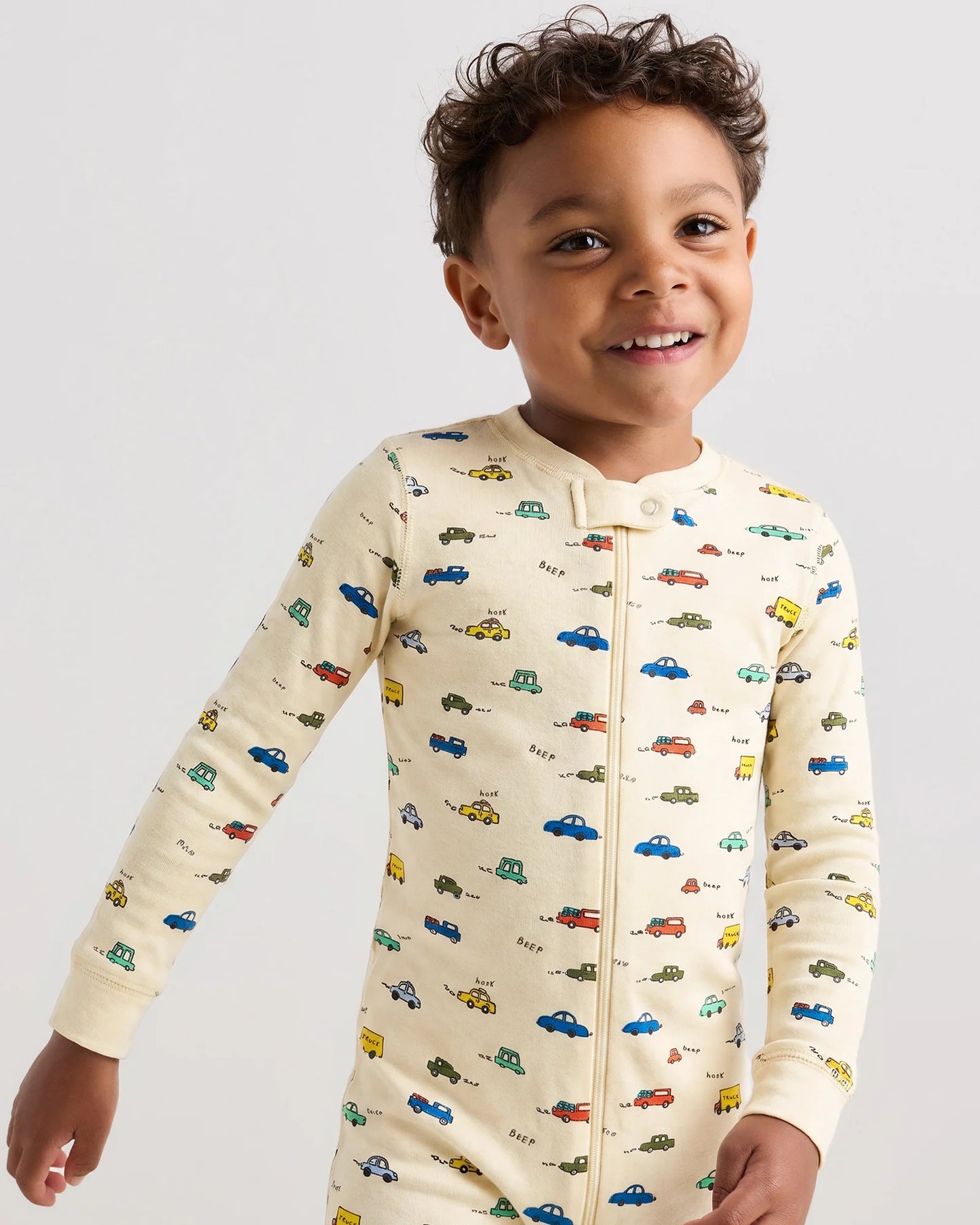 100% Organic Cotton Footie Pajama - 2T / Vehicles
