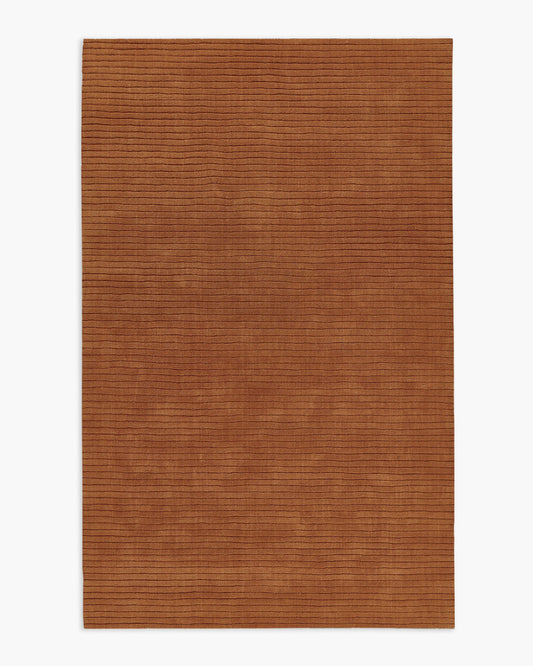 Remington Hand-Loomed Wool Rug - 2' x 4' / Rust