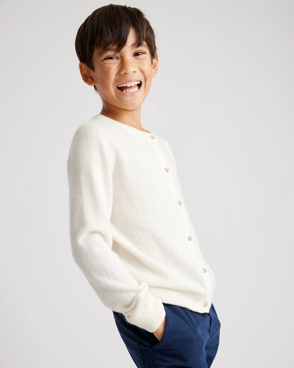 Washable Cashmere Cardigan - 6 / Heather Grey