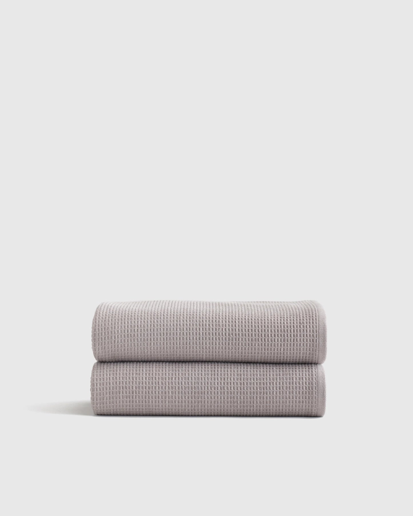 Turkish Waffle Terry Bath Towel (Set of 2) - One Size / White