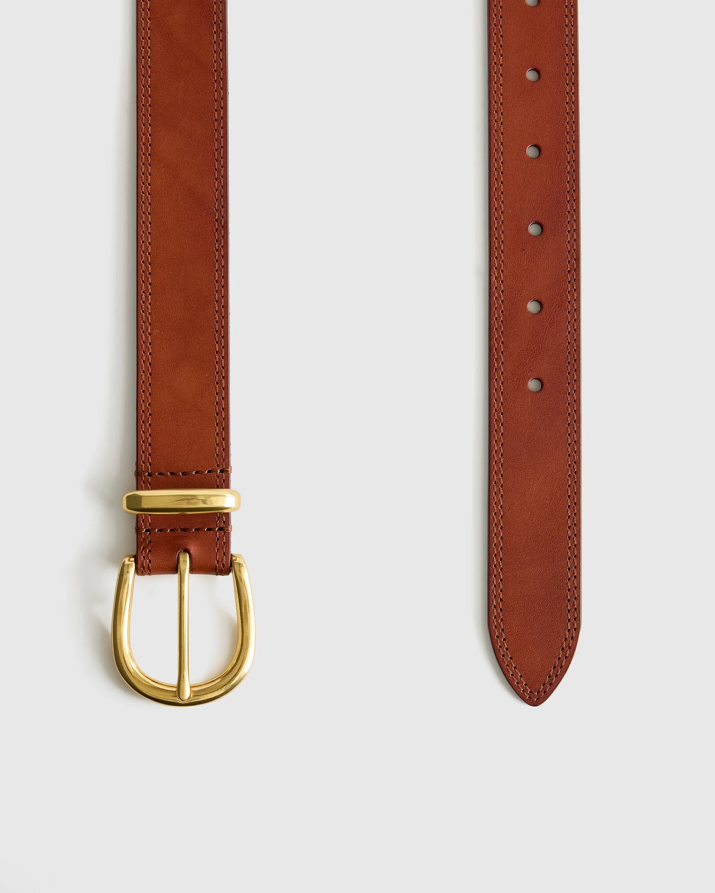 Allegra European Leather Belt - XS / Saddle