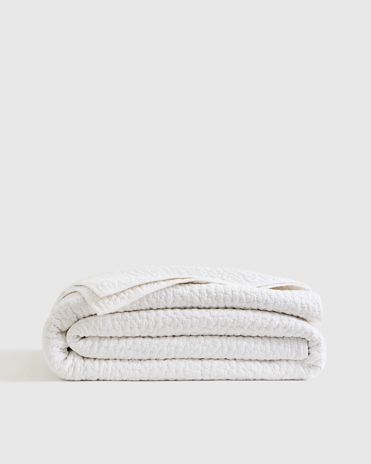 Organic Cotton Hand Stitched Quilt - Twin / Stone