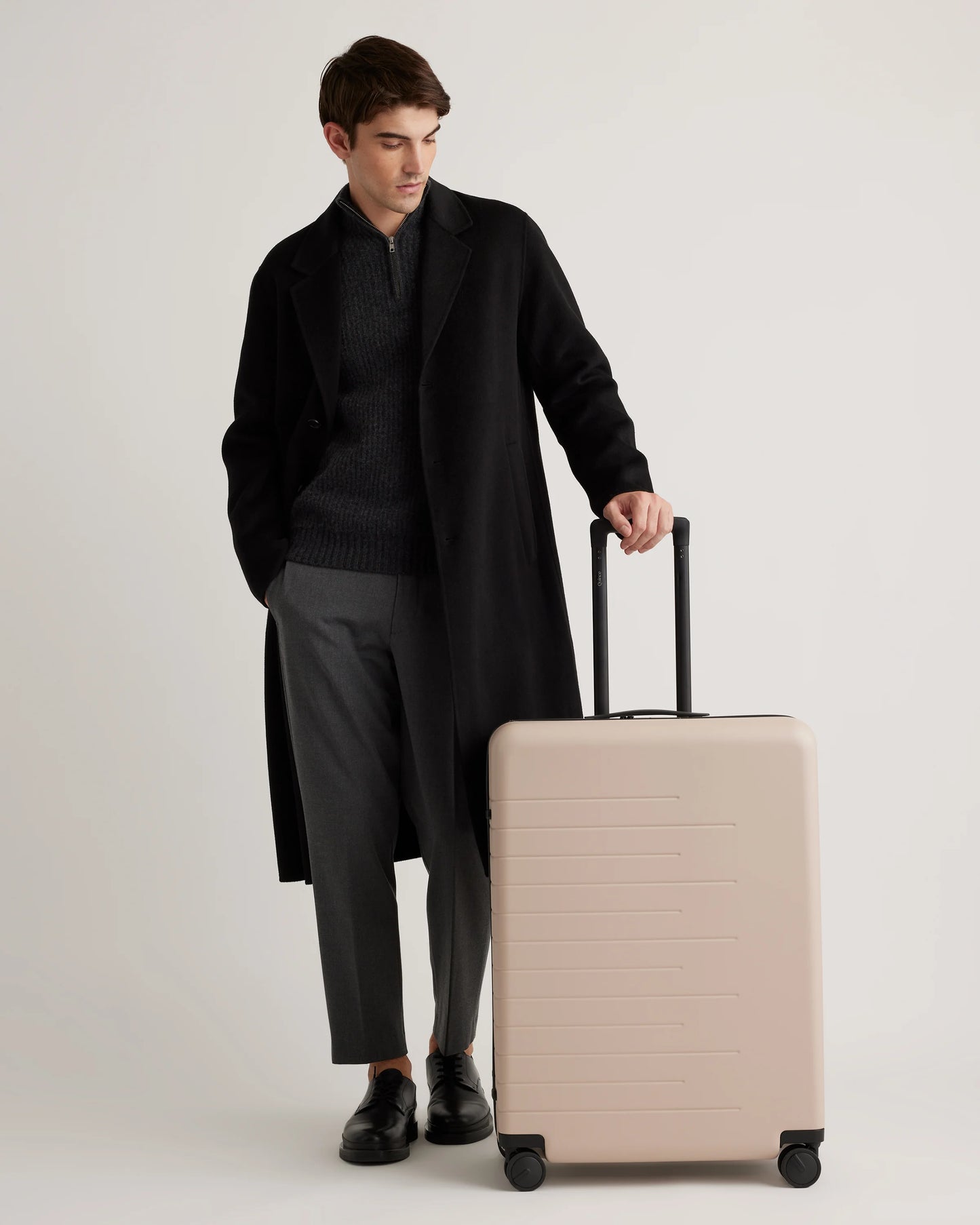 Expandable Carry-On & Large Check-In Suitcase Set - One Size / Dark Green