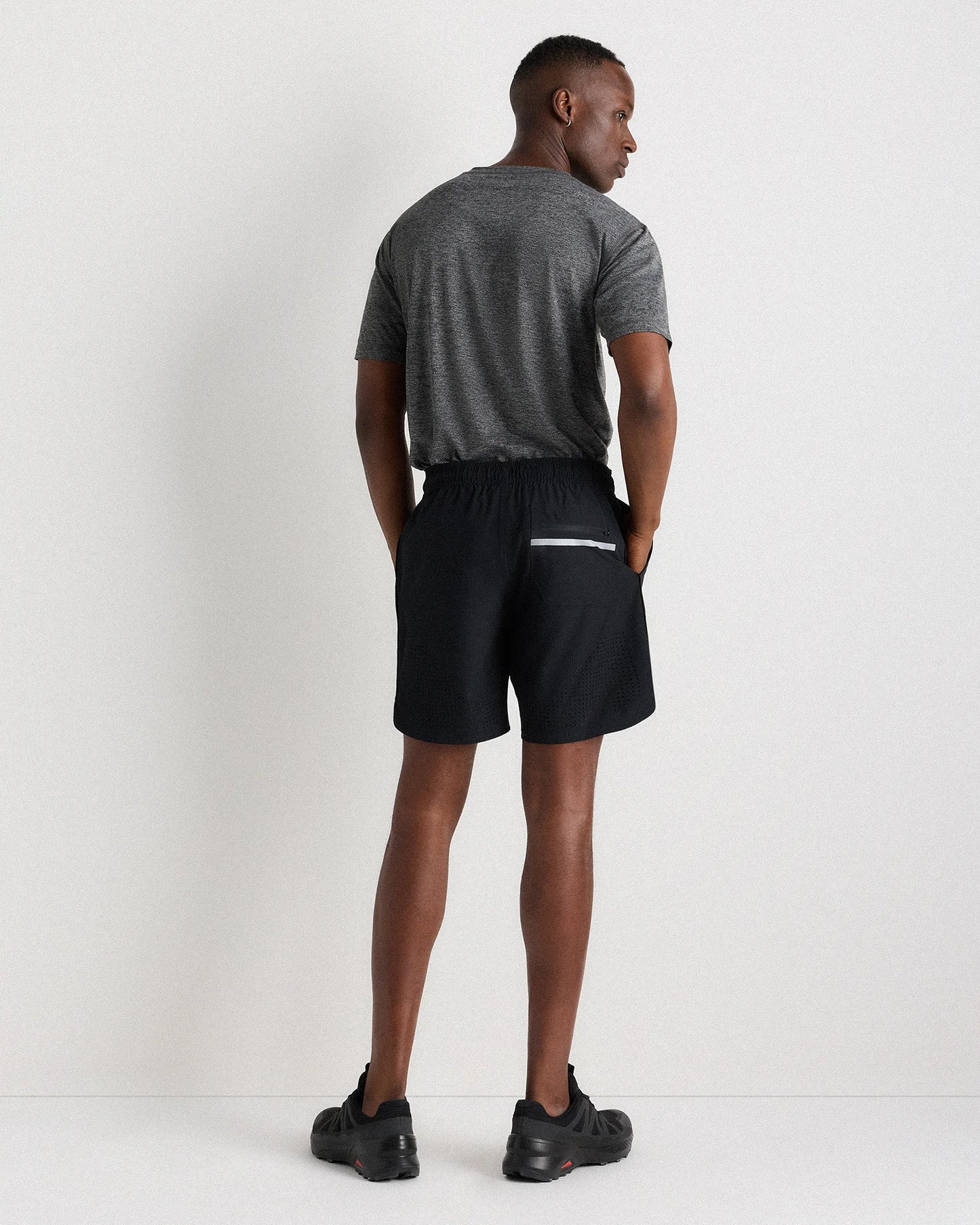 Sweat Tech Training Lined Shorts - 7" - S / Black
