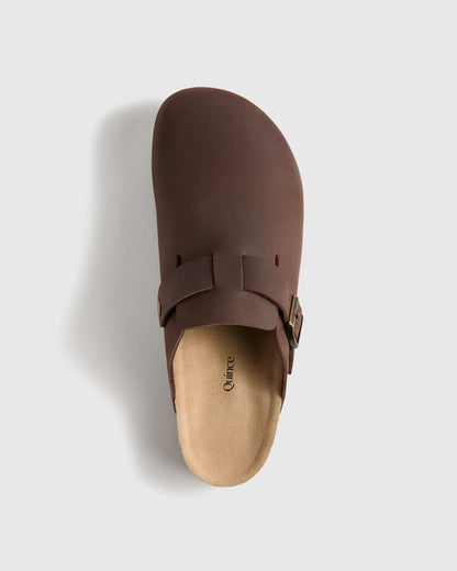 Water Repellent Clog Mule - 7 / Espresso Brown Nubuck
