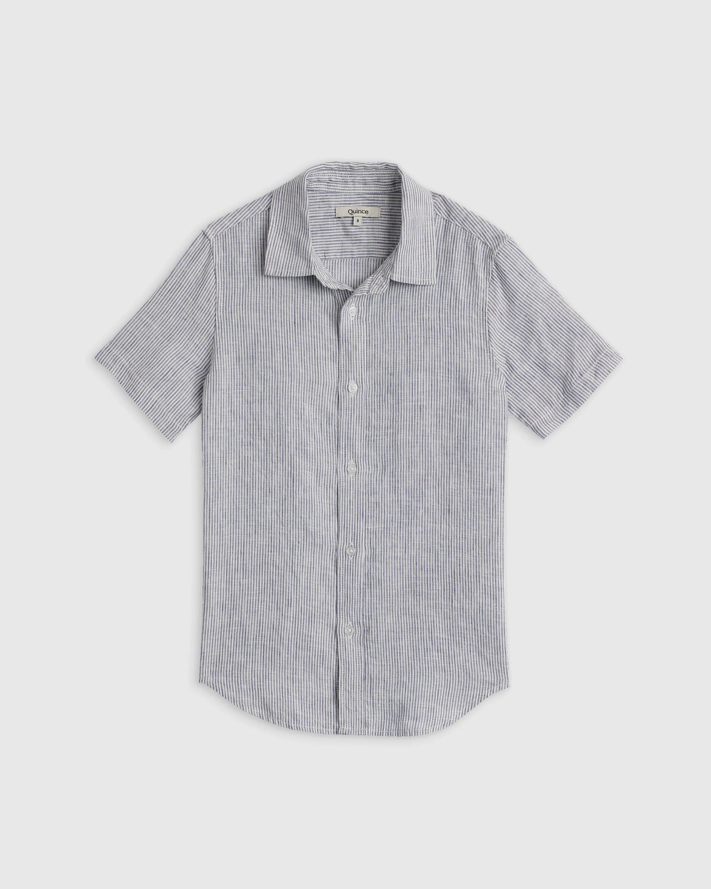 100% European Linen Short Sleeve Shirt - 6 / Flax