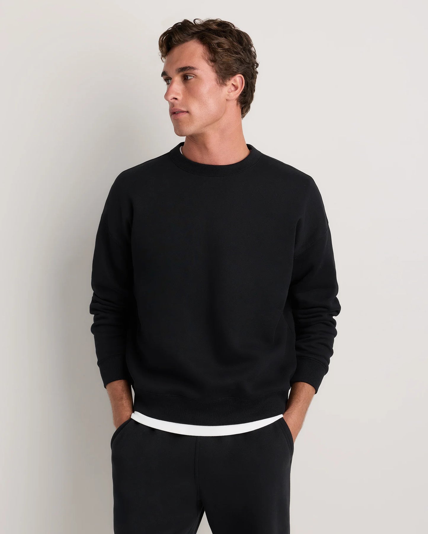 Everyday Fleece Crew - XS / Black