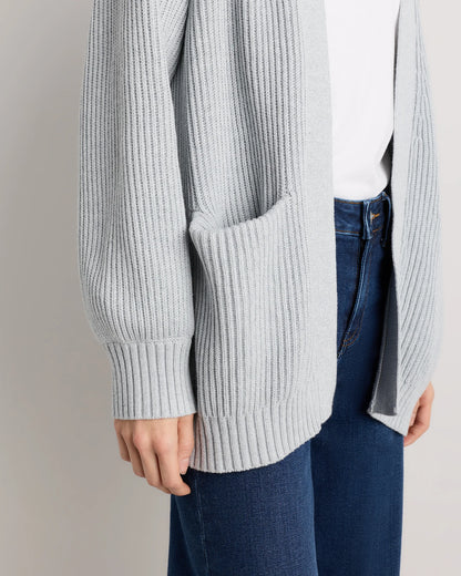 100% Organic Cotton Oversized Cardigan - XS / Camel