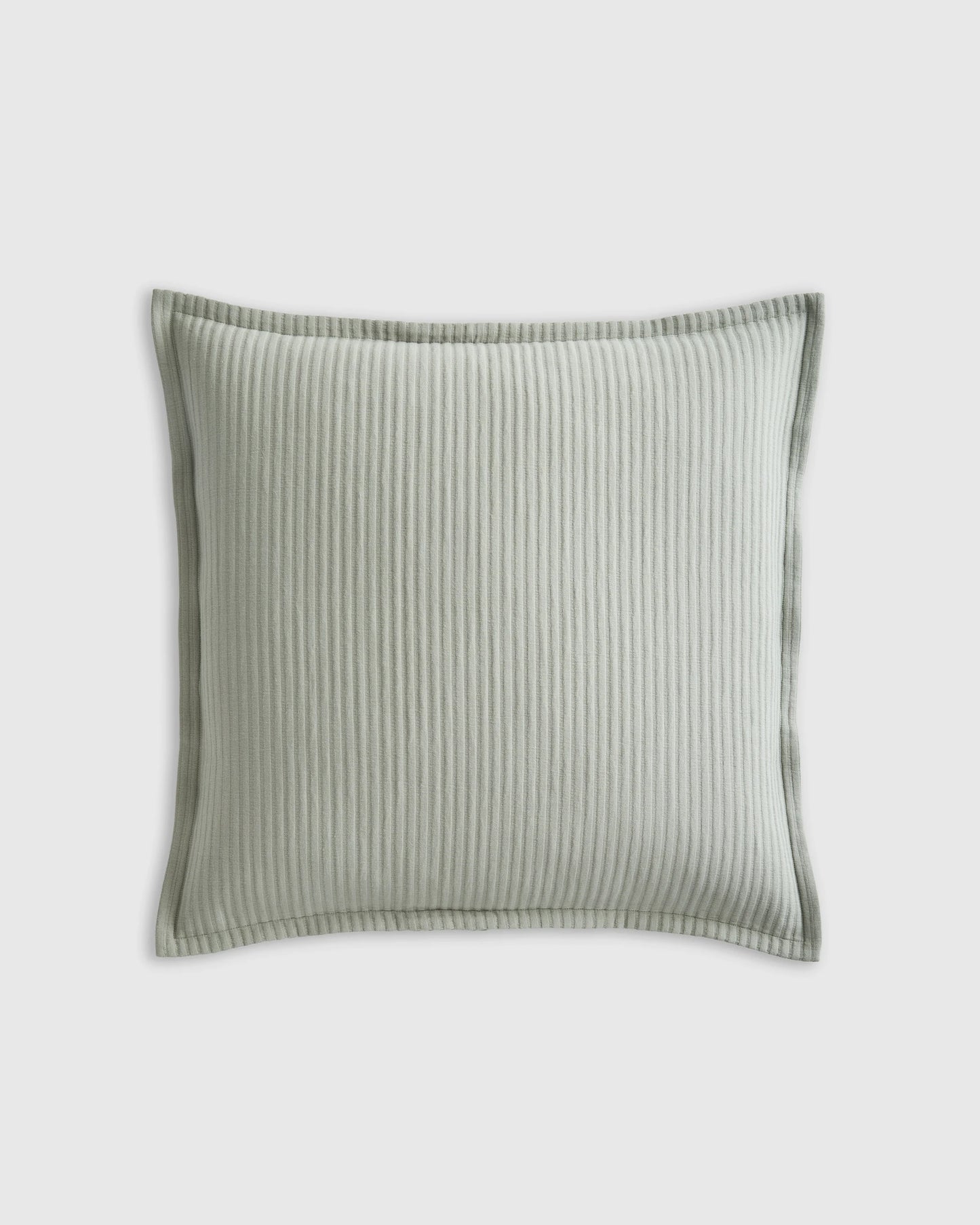Organic Cotton Matelasse Euro Sham - Euro / Dried Sage