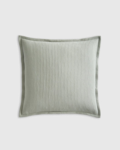 Organic Cotton Matelasse Euro Sham - Euro / Dried Sage