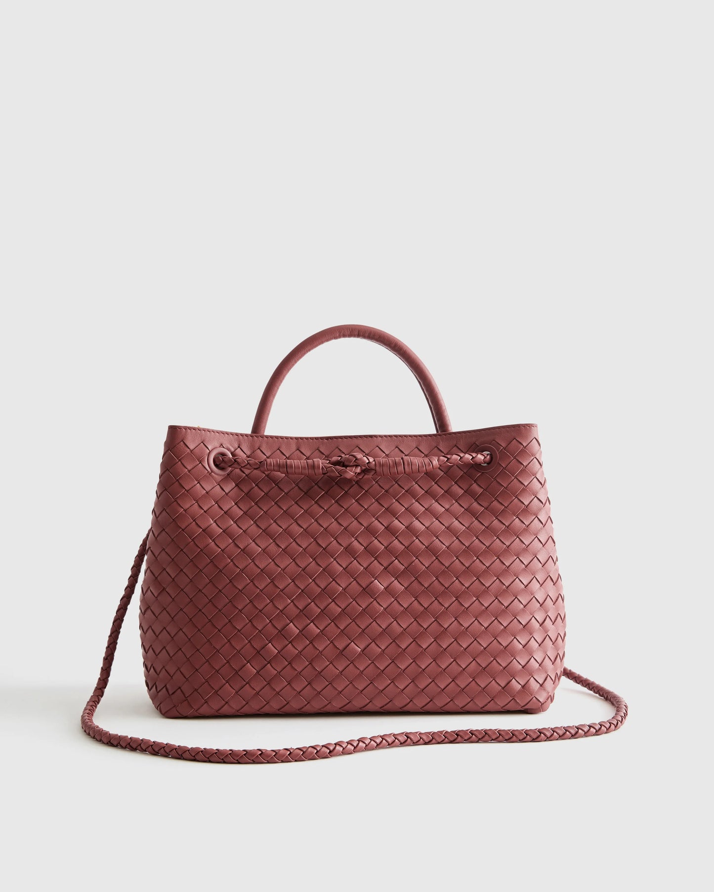 Romy Handwoven Satchel - One Size / Cognac