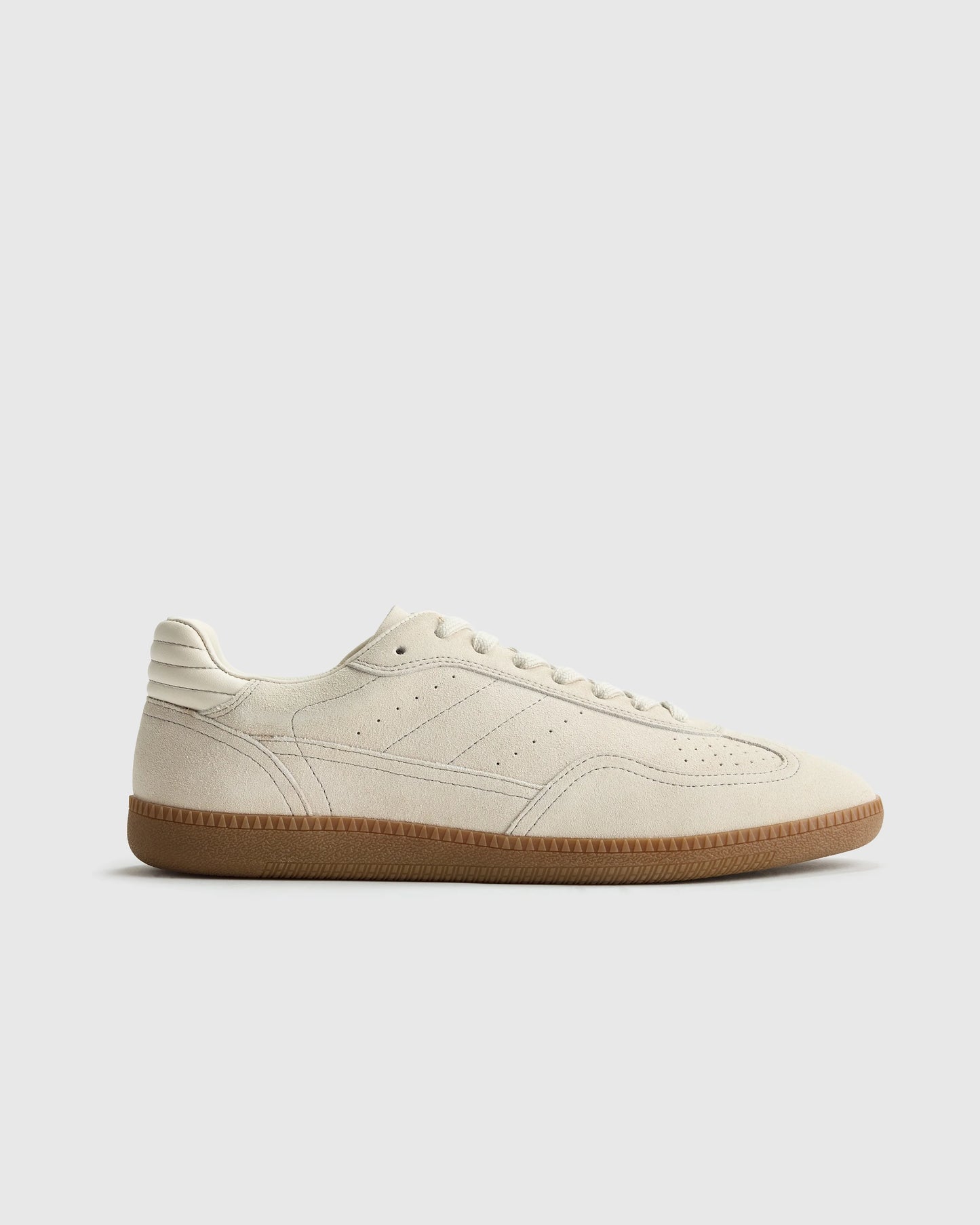 Italian Suede Gum Sole Sneaker - 5 / Birch