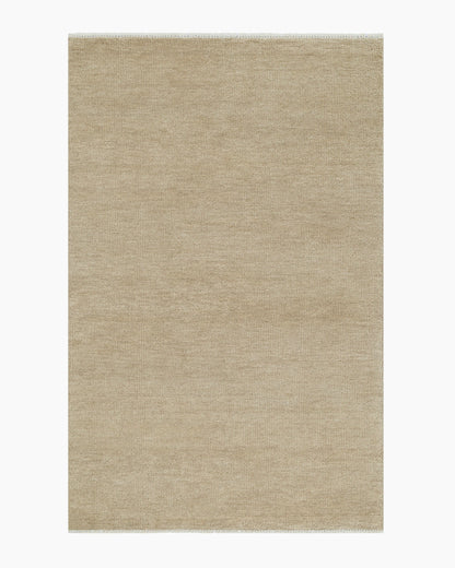 Lee Hand-Knotted Wool Rug - 5' x 8' / Oat
