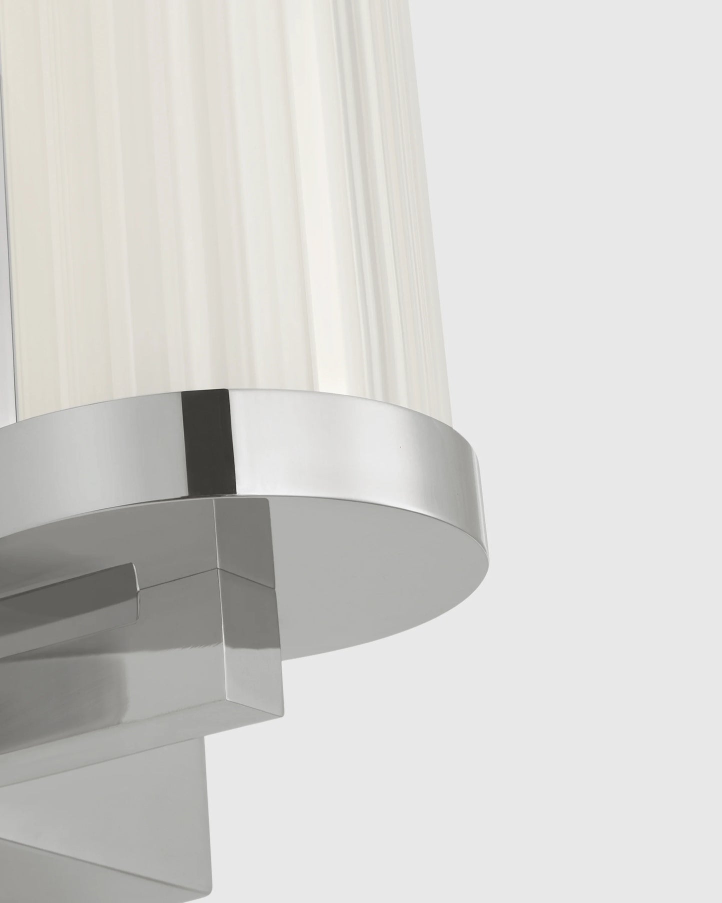 Ribbed Steel LED Vanity Sconce - 22" / Brass