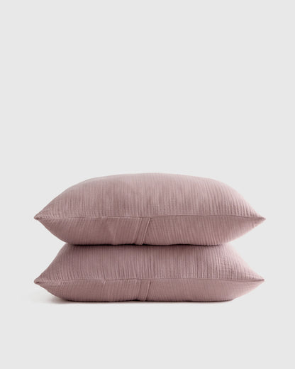 Organic Cotton Gauze Sham Set - Standard / Dried Sage
