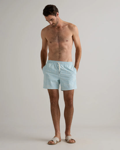 Italian Swim Trunks - 5.5" - XS / Navy Diamond Geo
