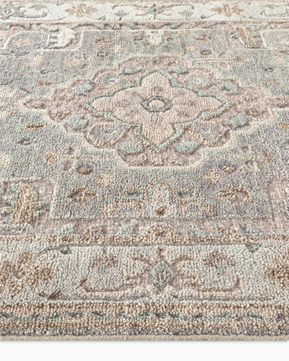 Callahan Hand-Knotted Wool Rug - 5' x 8' / Natural