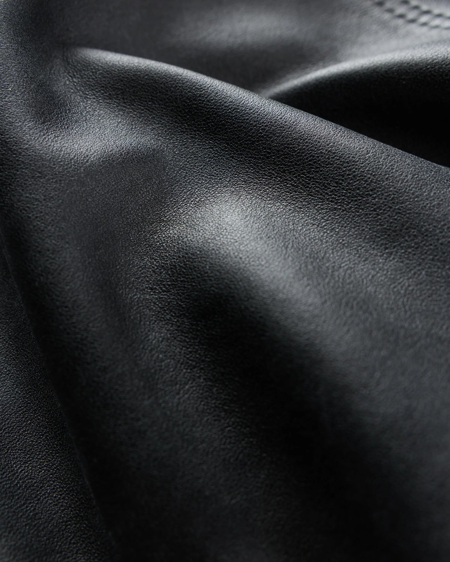 100% Leather Oversized Biker Jacket - XS / True Black
