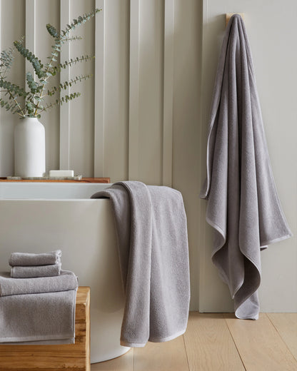 Turkish Ribbed Quick Dry Bath Sheet Bundle - One Size / Mineral