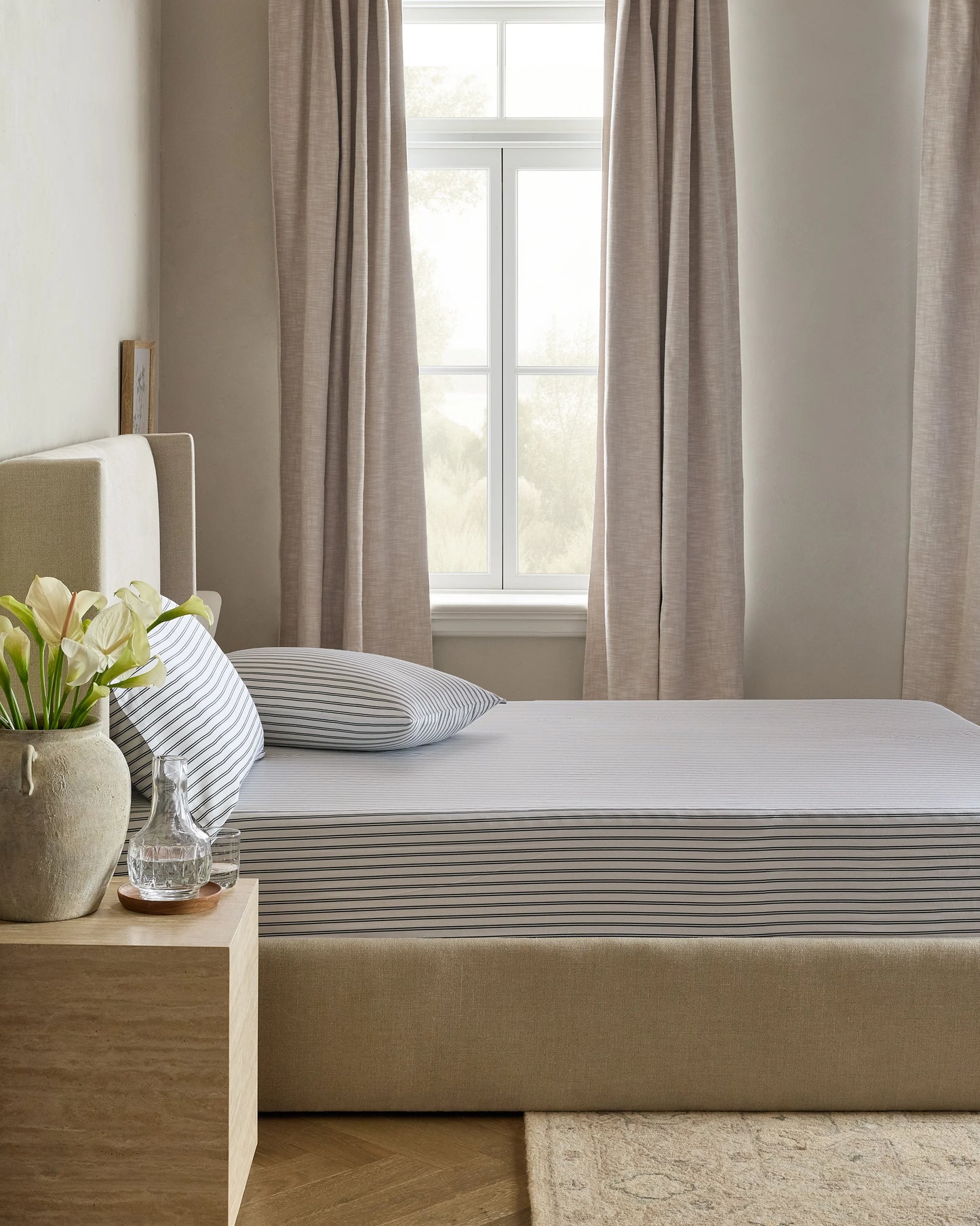 Bamboo Fitted Sheet Set - Twin / Sand