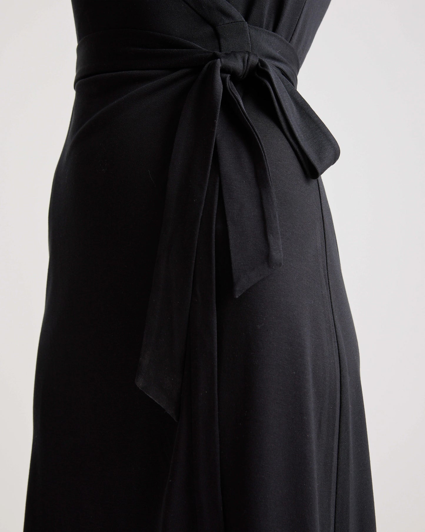 100% Silk Jersey Mini Wrap Dress - XS / Evergreen