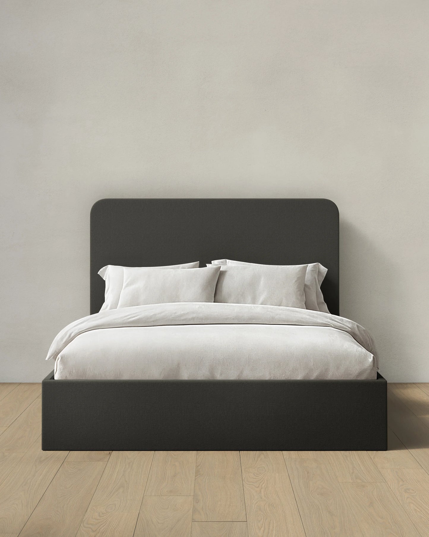 100% Linen Curved Bed - Full / Canvas