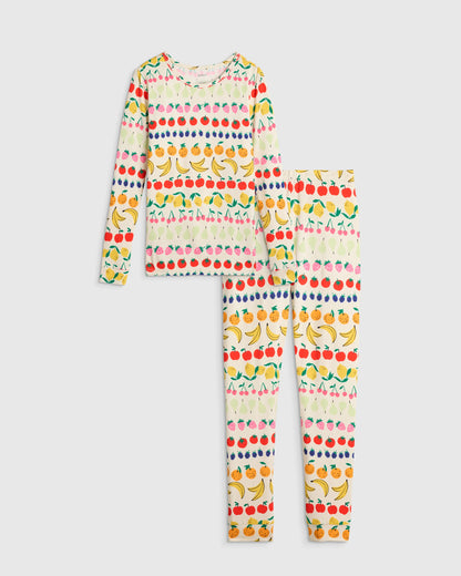 Bamboo Long Sleeve and Pant Pajama Set - 6 / Wildflower Dreams