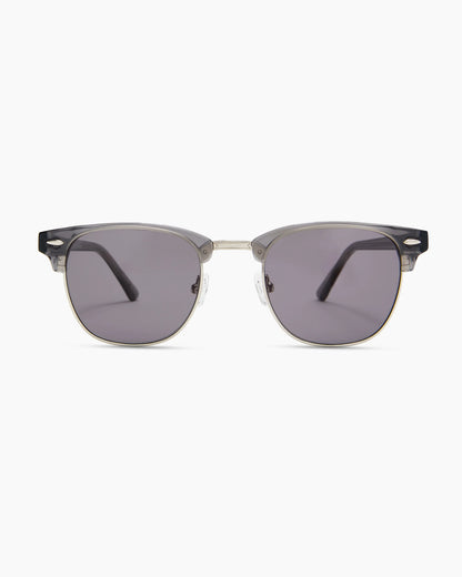 Avery Polarized Acetate Sunglasses - One Size / Clear Slate with Grey lens