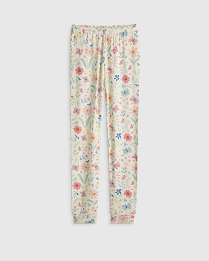 Bamboo Long Sleeve and Pant Pajama Set - 6 / Wildflower Dreams