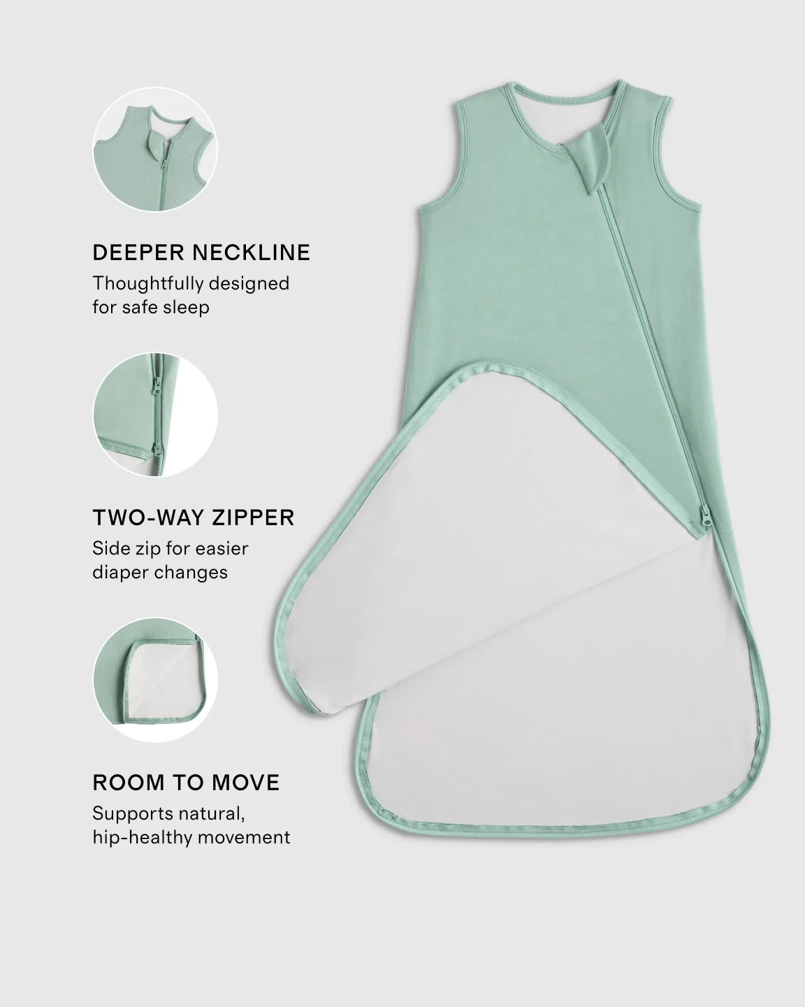 Bamboo Sleep Bag 1.0 TOG - S / Colony Blue