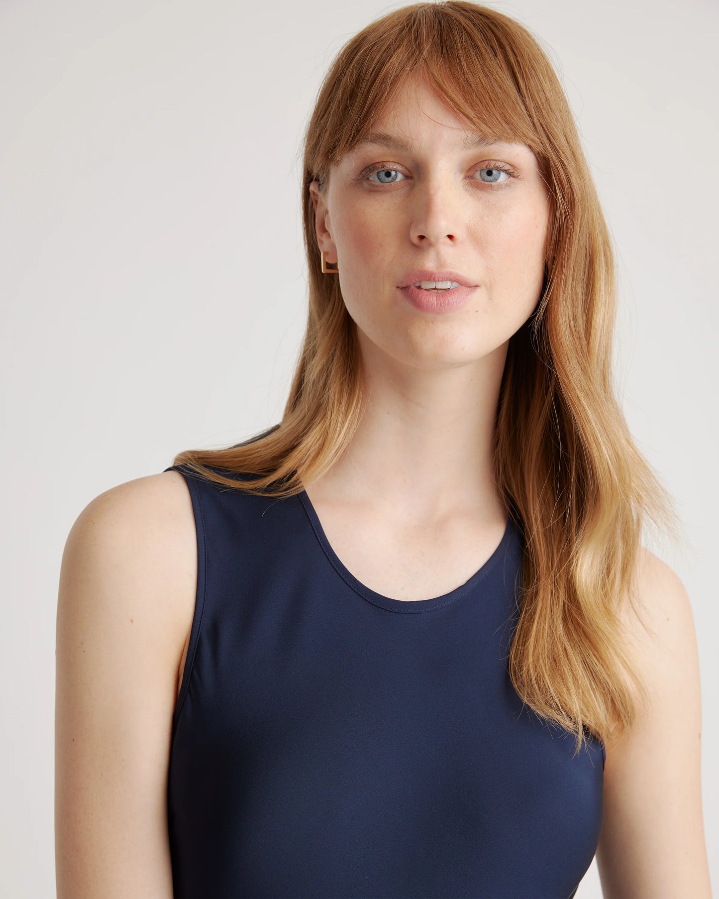 Washable Stretch Silk Tank Midi Dress - XS / Cordovan Red Hibiscus