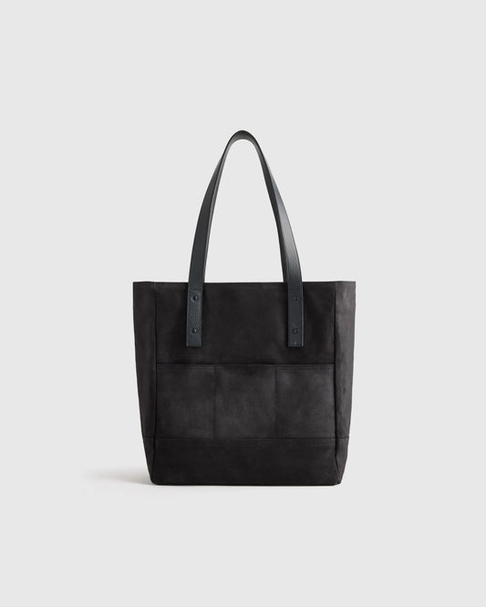 Waxed Canvas Utility Tote - One Size / Black