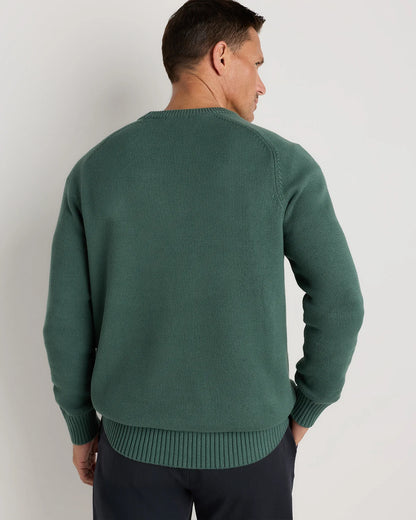 100% Organic Cotton Crewneck Sweater - S / Speckled Beige