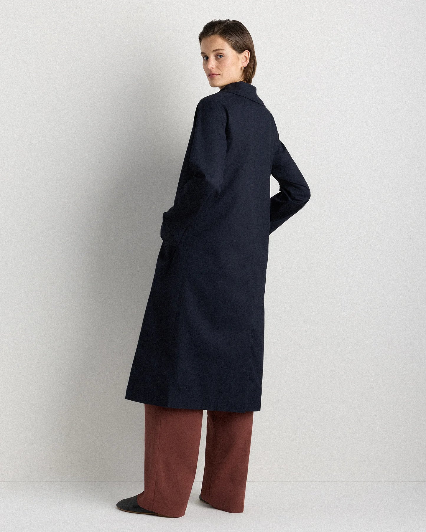 Comfort Stretch Mac Coat - XS / Light Khaki