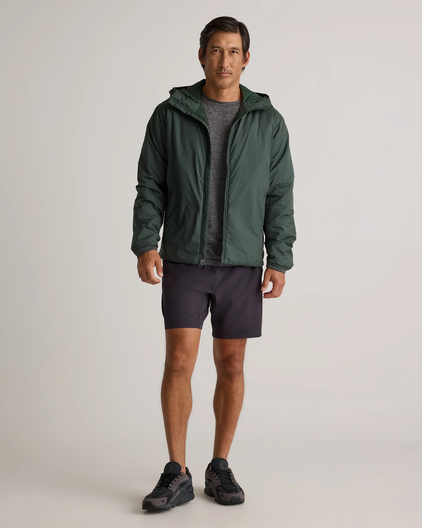 Hybrid Insulated Lightweight Hooded Jacket - S / Black