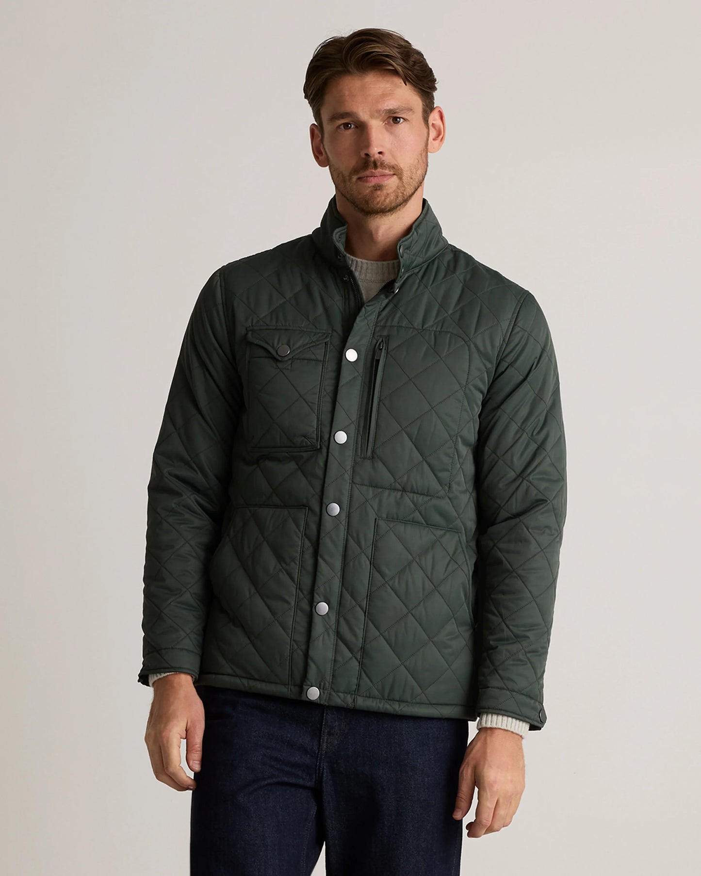 Featherless Quilted Utility Jacket - S / Verdant Pine