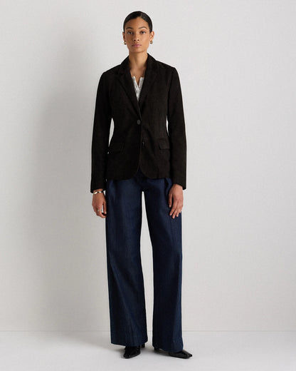 100% Suede Blazer - XS / Espresso Brown